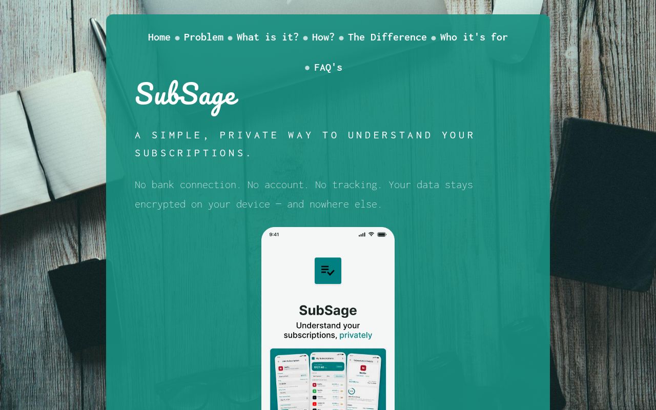 I built a landing page for a simple, privacy‑first subscription helper — feedback welcome logo